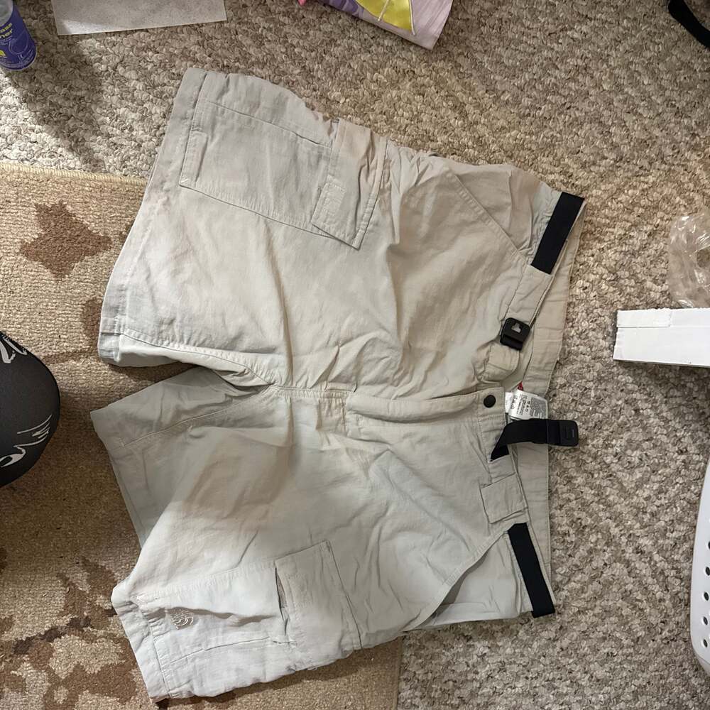 5 pair The North Face Vintage Belted Nylon Cargo Shorts Men's Size Lg
